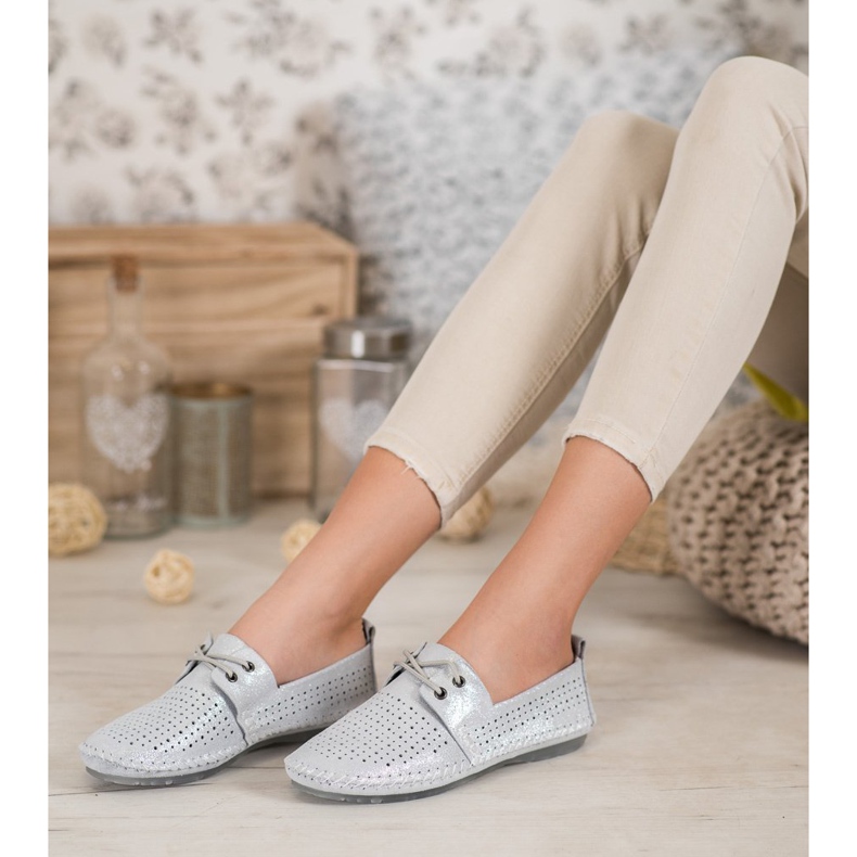 VINCEZA leather sneakers grey 1 VINCEZA leather sneakers grey 1