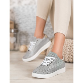 Evento Checkered Sport Shoes grey 1