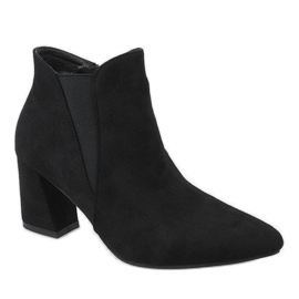 Black suede ankle boots on the 4826 post 1