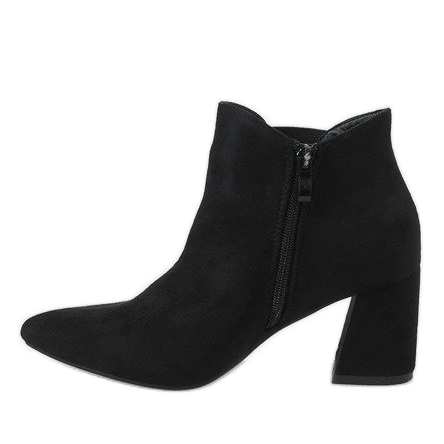 Black suede ankle boots on the 4826 post 2