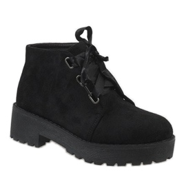Black suede boots MB188-222 1