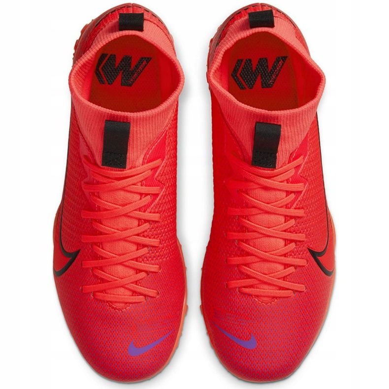 Nike Mercurial Superfly 7 Academy Tf Jr AT8143-606 soccer shoes red red 1