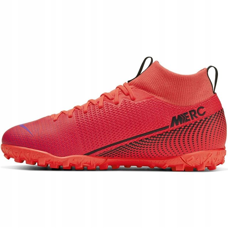 Nike Mercurial Superfly 7 Academy Tf Jr AT8143-606 soccer shoes red red 2