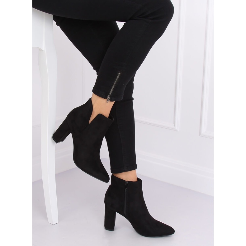 Black high-heeled boots 2C1AX1008-8 Black 1