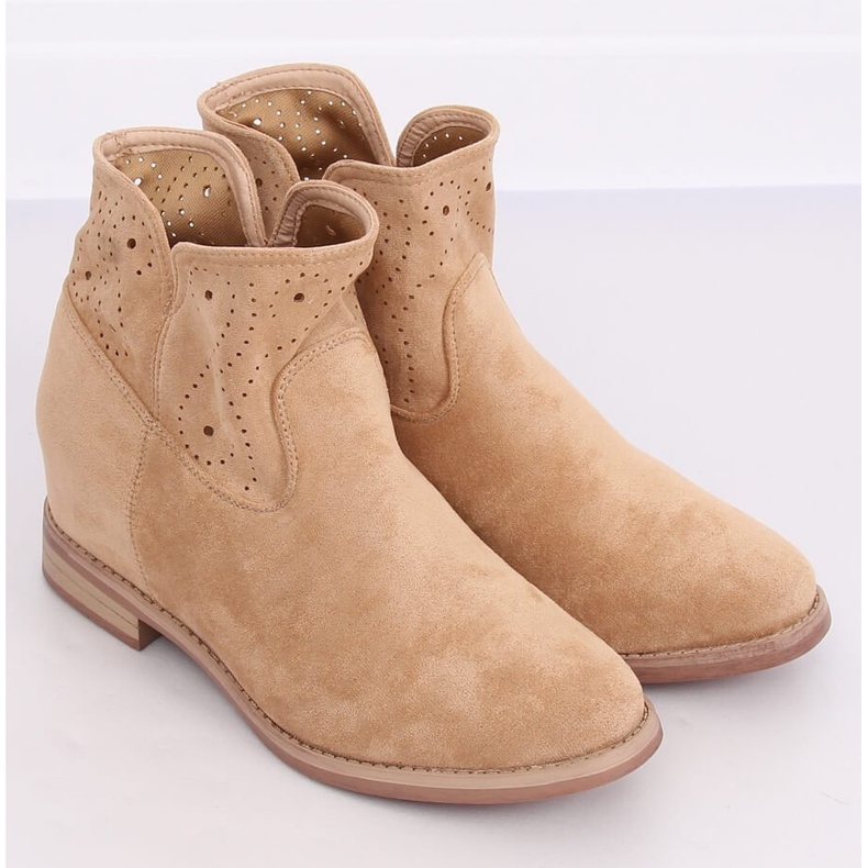 Openwork beige NC1000 Beige boots 1