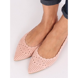 Pink openwork ballerinas NK18P Pink 1