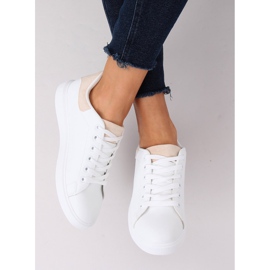 White women's sneakers LA85P Beige 2 White women's sneakers LA85P Beige 2