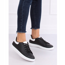 Black women's sneakers LA85P All Black white 1