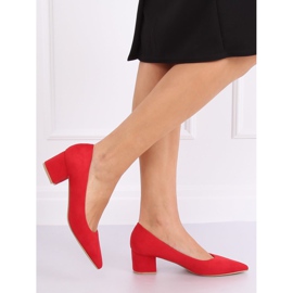 Pumps low heels red A-3370 Red 2