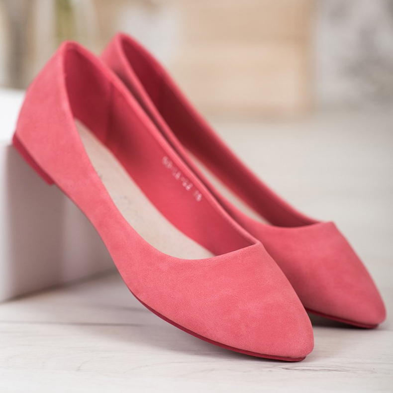 Goodin Pink Ballerinas With Eco Leather 1 Goodin Pink Ballerinas With Eco Leather 1