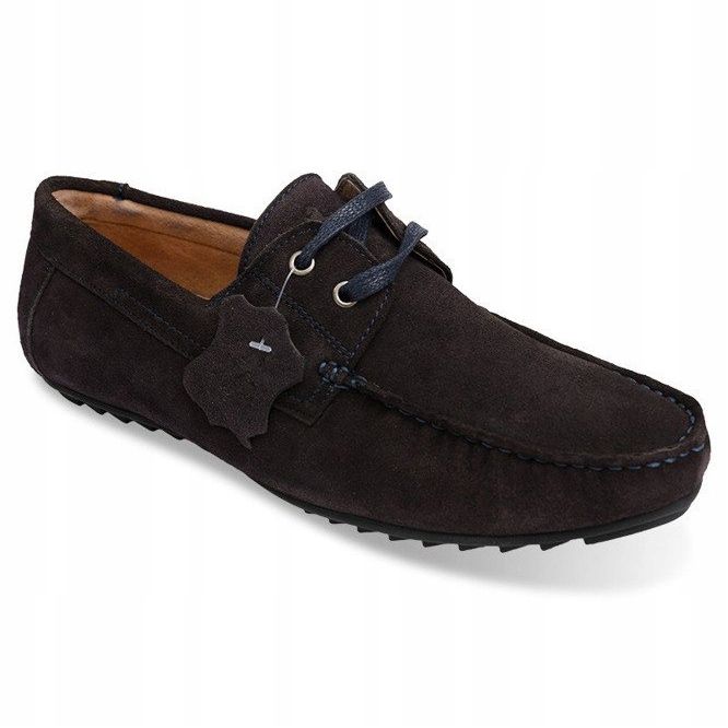 Lace-up Leather Loafers SH57 Brown 1
