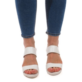 Wedge Sandals EL-18 White 1