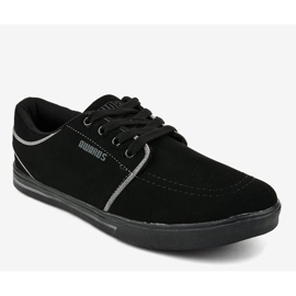 Black men's sneakers MC704-3 1