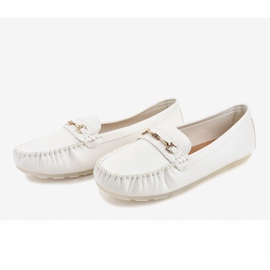 White eco-leather ballerina loafers FM3102A 2 White eco-leather ballerina loafers FM3102A 2