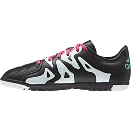 Adidas X 15.3 Tf Leather Jr AF4788 football boots black black 2 Adidas X 15.3 Tf Leather Jr AF4788 football boots black black 2