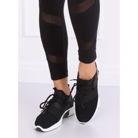 Black 7925-SP Black sports shoes 2