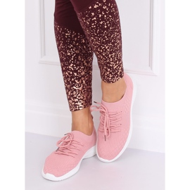 Pink 7753-Y Pink sports shoes 1