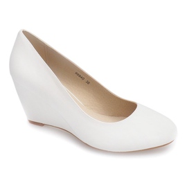 Wedge Pumps 99940 White black 1