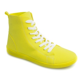 High Material Sneakers 351 Yellow 1