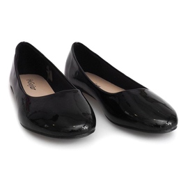 Lacquered ballerinas ZP-47A Black 1