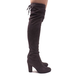 Suede Boots On The Pole 6221-2 Gray grey 1