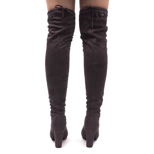 Suede Boots On The Pole 6221-2 Gray grey 2