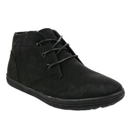 Warm Sneakers With Fur 3271B Black 1