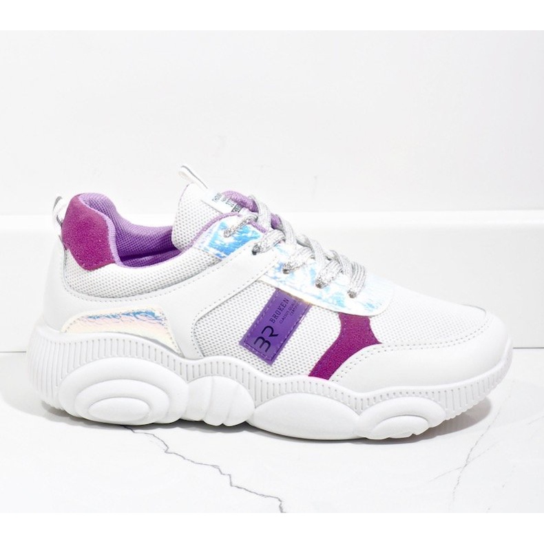 White fashionable women's sports shoes SJ1929-2 multicolored 2 White fashionable women's sports shoes SJ1929-2 multicolored 2
