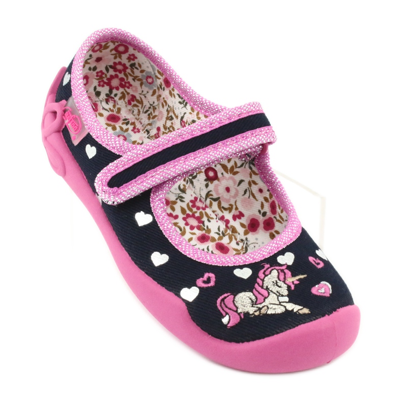 Befado children's shoes 114X355 navy blue pink grey 1