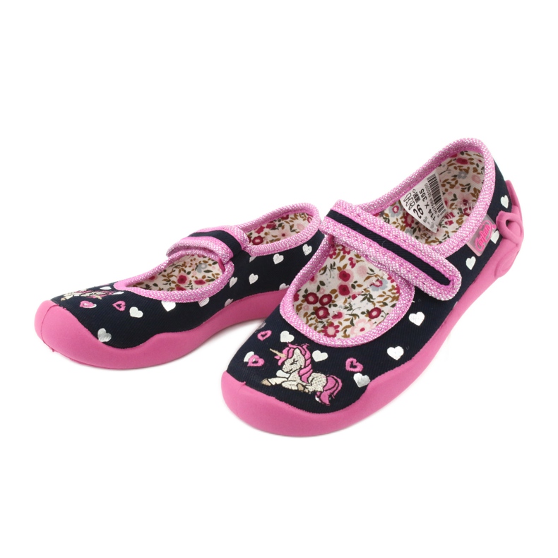 Befado children's shoes 114X355 navy blue pink grey 3