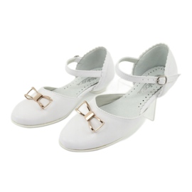 Pumps communion ballerinas Miko 707 white 3