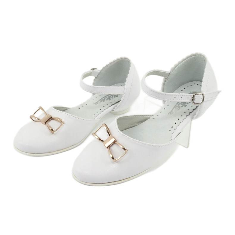 Pumps communion ballerinas Miko 707 white 3