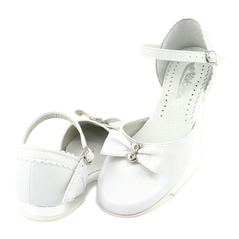 Pumps communion ballerinas Miko 671 white 4