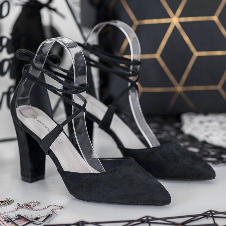 Goodin Tied Pumps black 1 Goodin Tied Pumps black 1