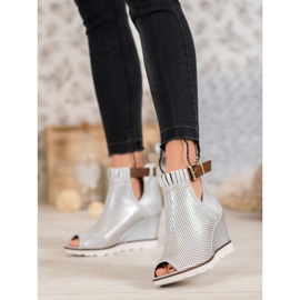 Filippo Silver Ankle Boots grey 2