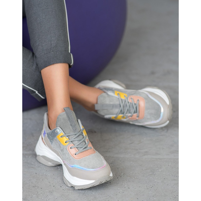 Marquiz Stylish Sneakers On The Platform grey multicolored 1