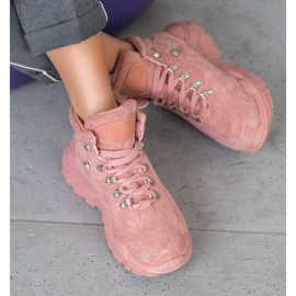 Queentina Suede Sneakers pink 1 Queentina Suede Sneakers pink 1