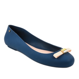 Navy blue ballerinas Meliski KM107-3 1