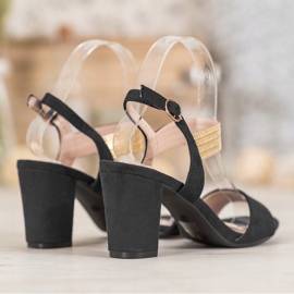 Filippo Elegant Sandals On A Bar black 1