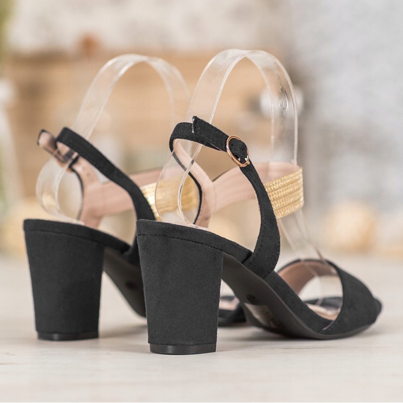 Filippo Elegant Sandals On A Bar black 1