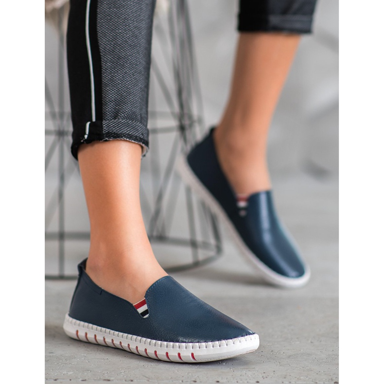 Evento Navy Blue Slip On Sneakers 2