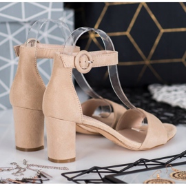 Evento Classic high-heeled sandals brown 1