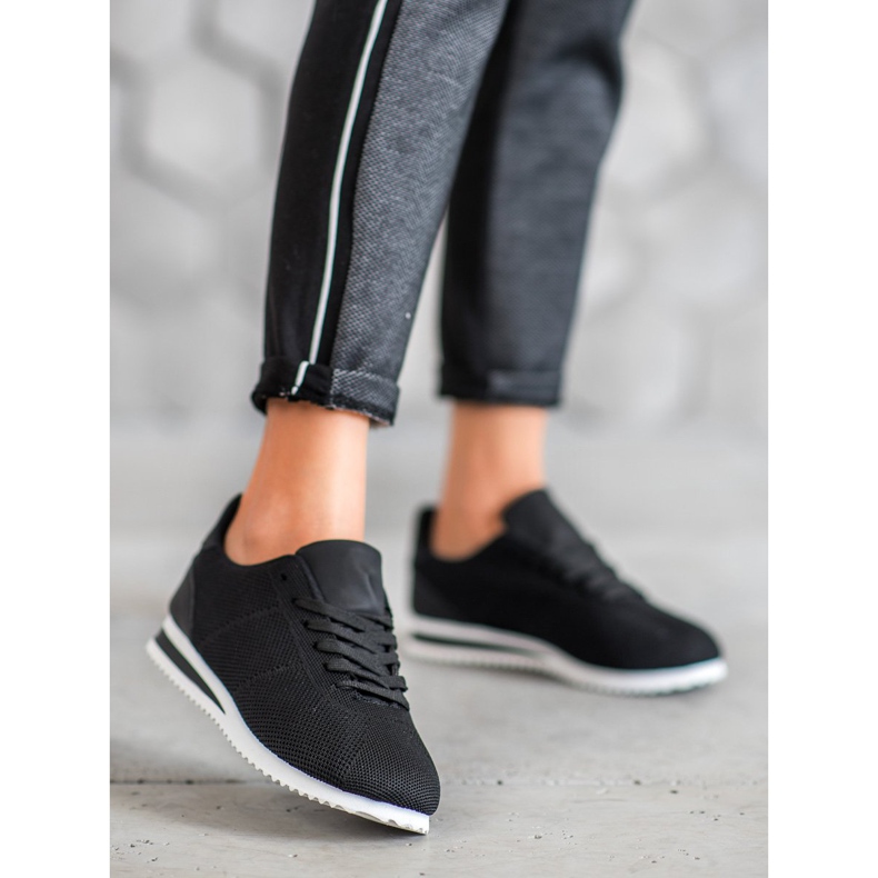 SHELOVET Tied Shoes On The Platform black 1