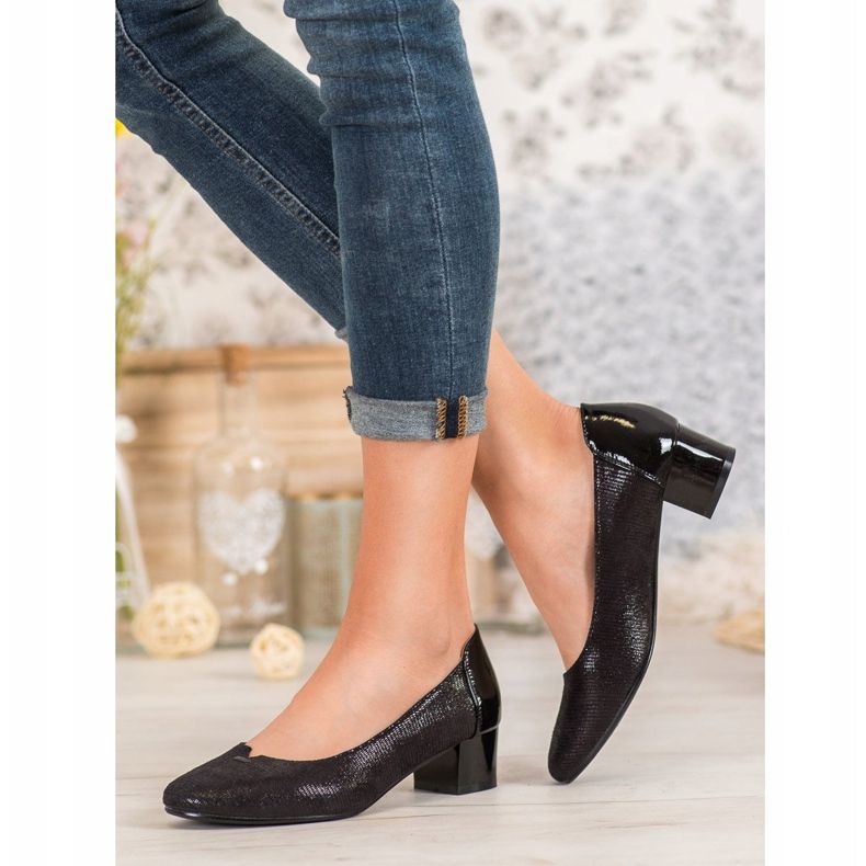 VINCEZA textile pumps black 2