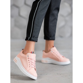 SHELOVET Powder Sneakers On The Platform pink 1