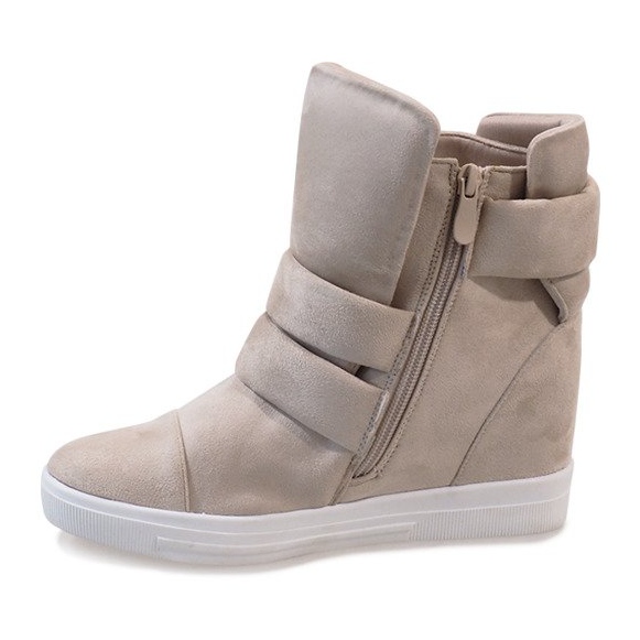 Beige wedge sneakers H6508-8 1 Beige wedge sneakers H6508-8 1