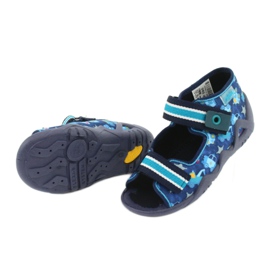 Befado sandals children's shoes 250P090 white navy blue blue 5