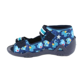 Befado sandals children's shoes 250P090 white navy blue blue 2