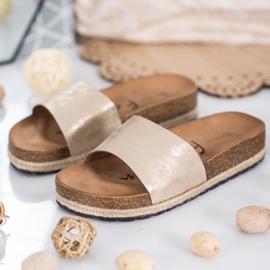 Goodin Fashionable Golden Slippers 1