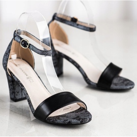 Goodin Stylish Sandals With Lace black 1 Goodin Stylish Sandals With Lace black 1